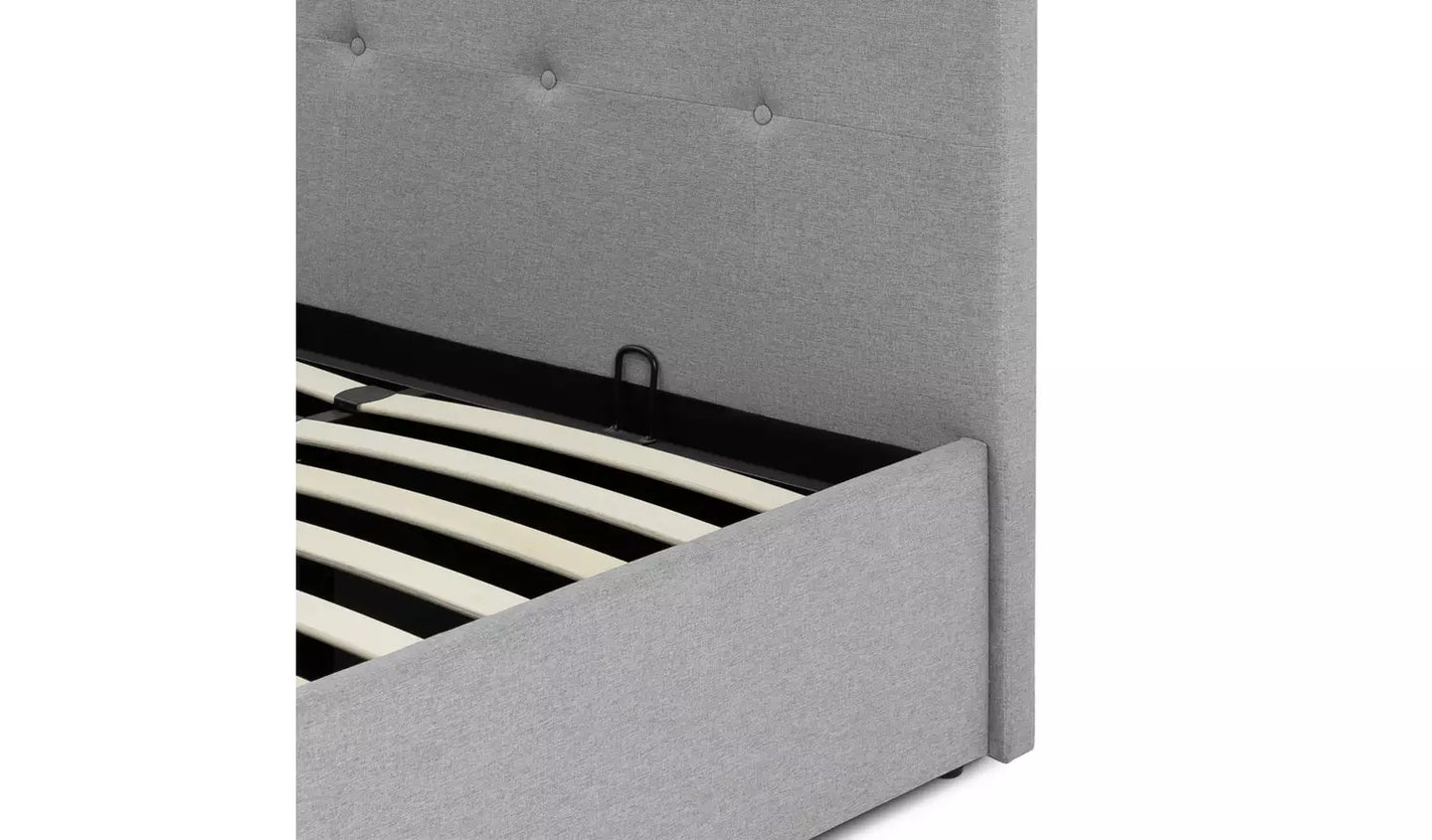 Eros Kingsize End Opening Ottoman Bed Frame- Grey